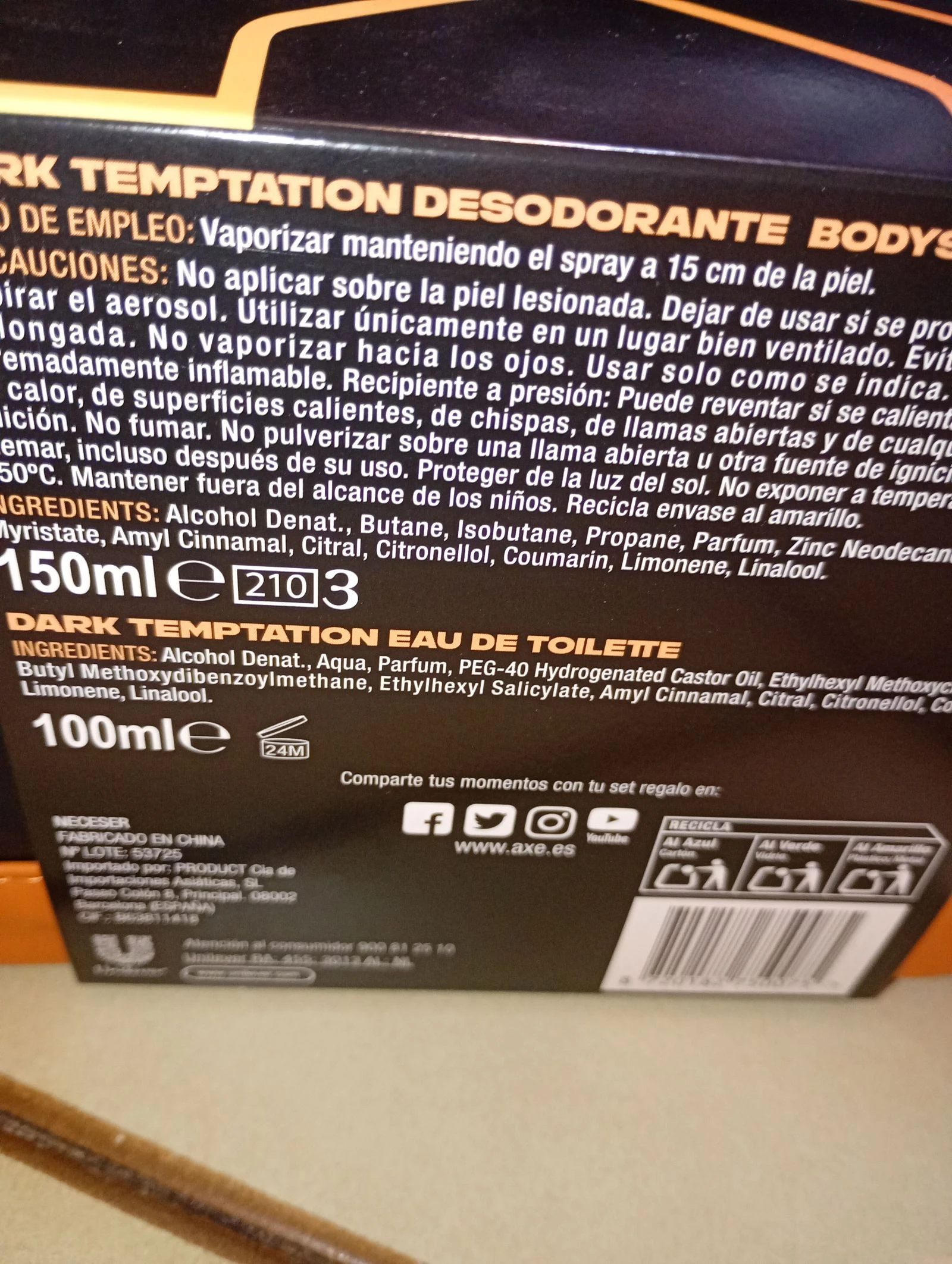 Bolsa de aseo Axe – photo 4
